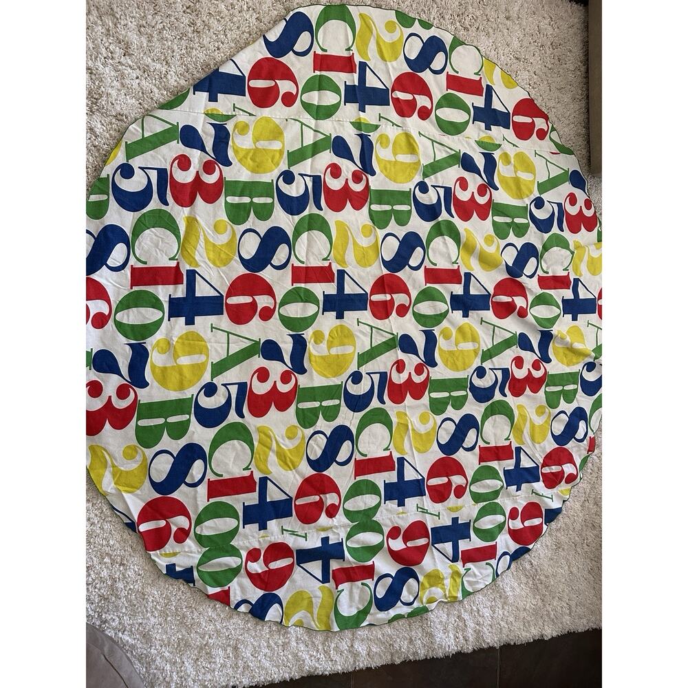 Vintage Herman miller Alexander Girard Style/Attributed Fabric Tablecloth READ